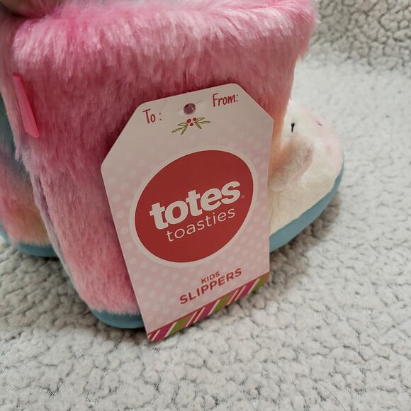 NEW Totes Bootie Slippers, Childrens Unicorn, US 9-10 Unisex Little Kid - Picture 7 of 8